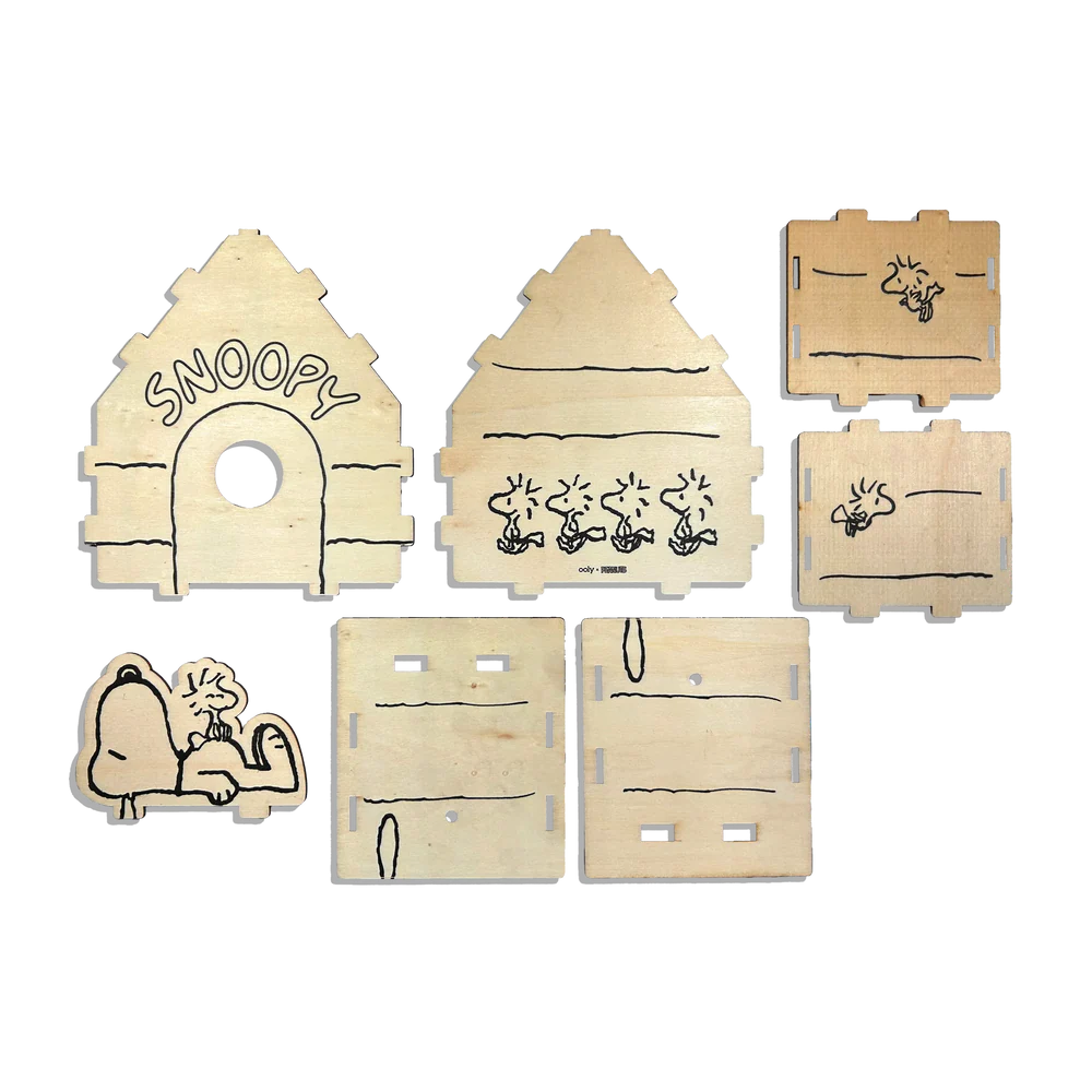 OOLY x Peanuts Color-in Wooden Birdhouse Kit Cover