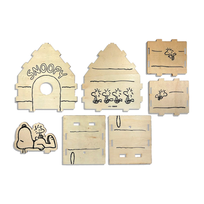 OOLY x Peanuts Color-in Wooden Birdhouse Kit Preview #5
