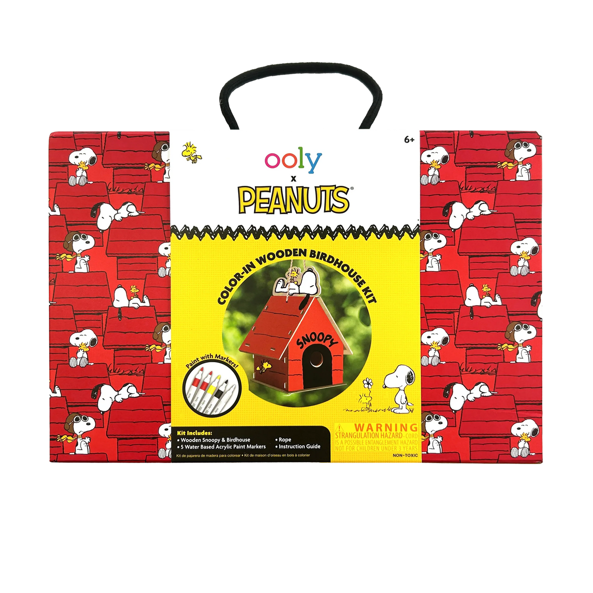 OOLY x Peanuts Color-in Wooden Birdhouse Kit Cover