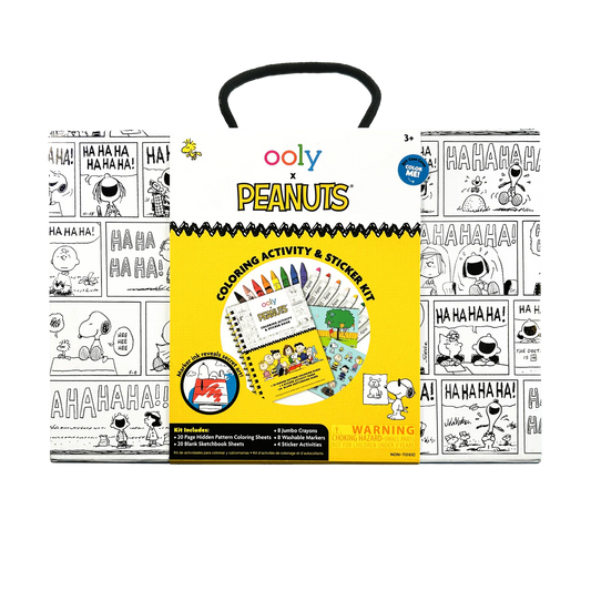 Tomfoolery Toys | OOLY x Peanuts Coloring Activity & Sticker Kit