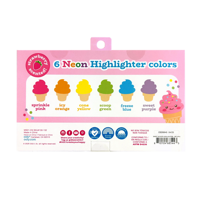 Sweet Scoops Highlighters, Strawberry Scent Preview #2