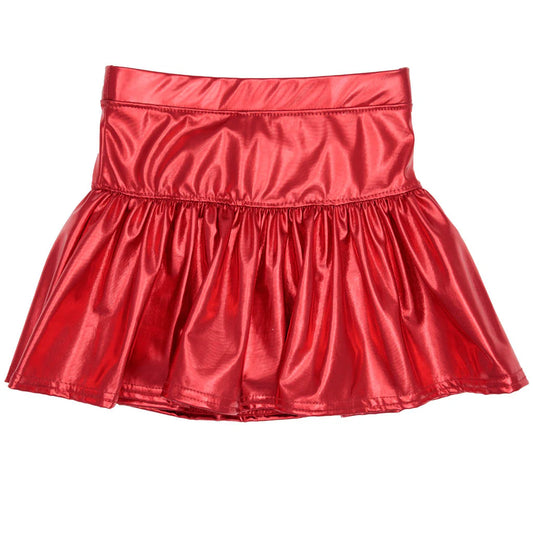 Tomfoolery Toys | Red Metallic Skort