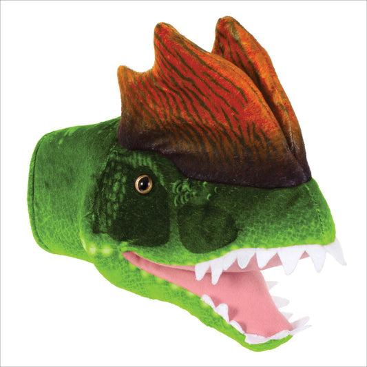 Tomfoolery Toys | Green Dilophosaurus Puppet 12