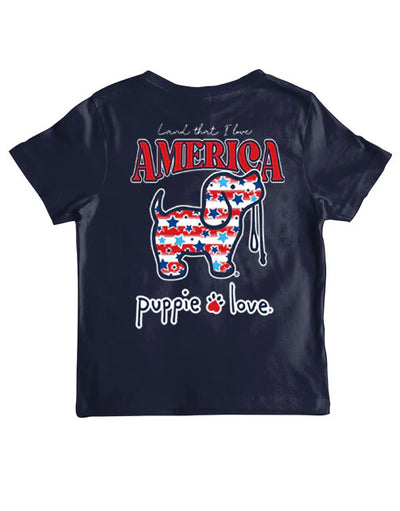 Stars & Stripes Pup T-Shirt Preview #1
