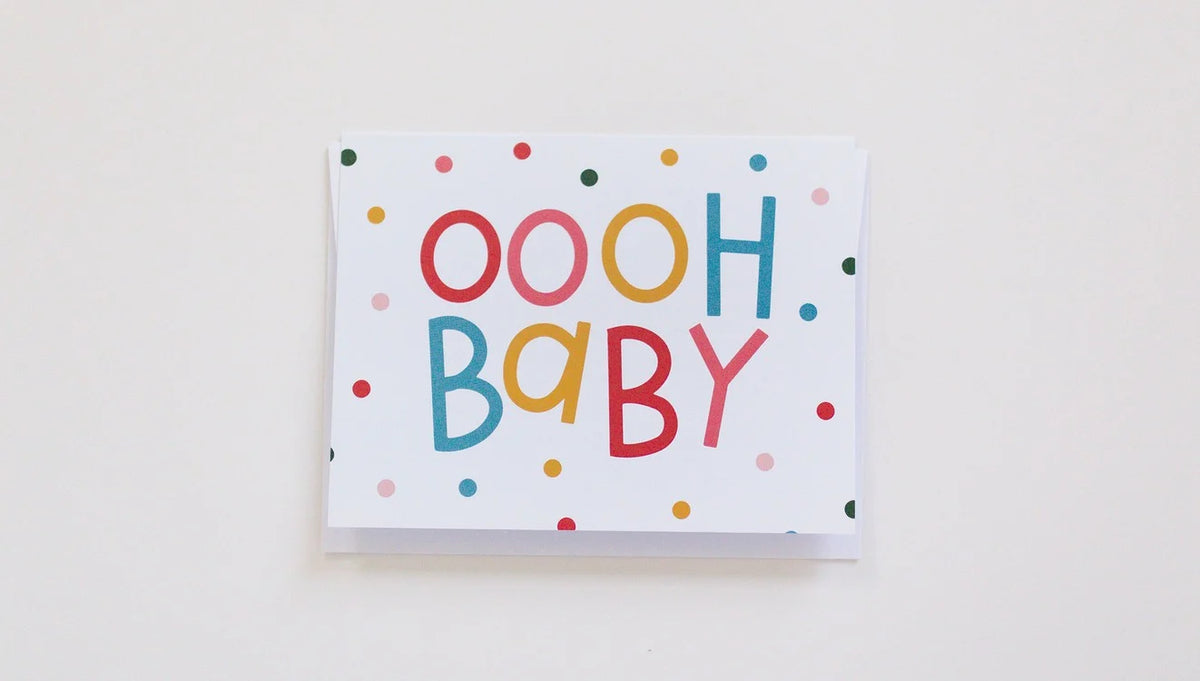 Oooh Baby Greeting Card Cover