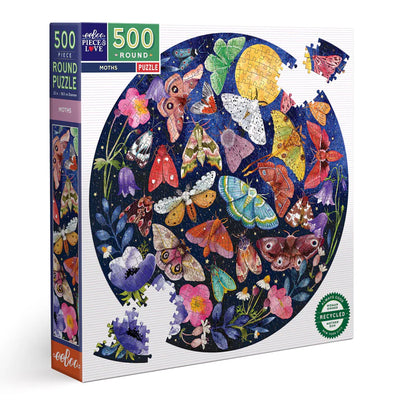 Moths 500pc Round Puzzle Preview #1