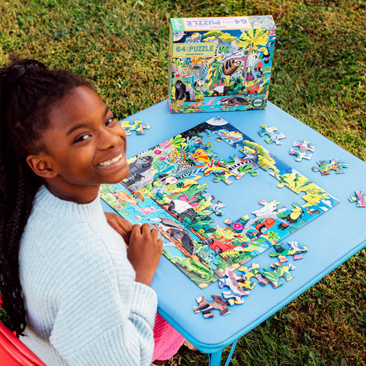 Tomfoolery Toys | Rainforest 64pc Puzzle