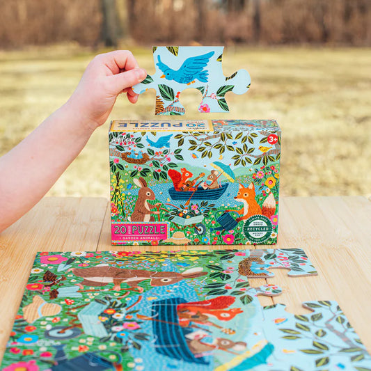 Tomfoolery Toys | Garden Animals 20pc Puzzle