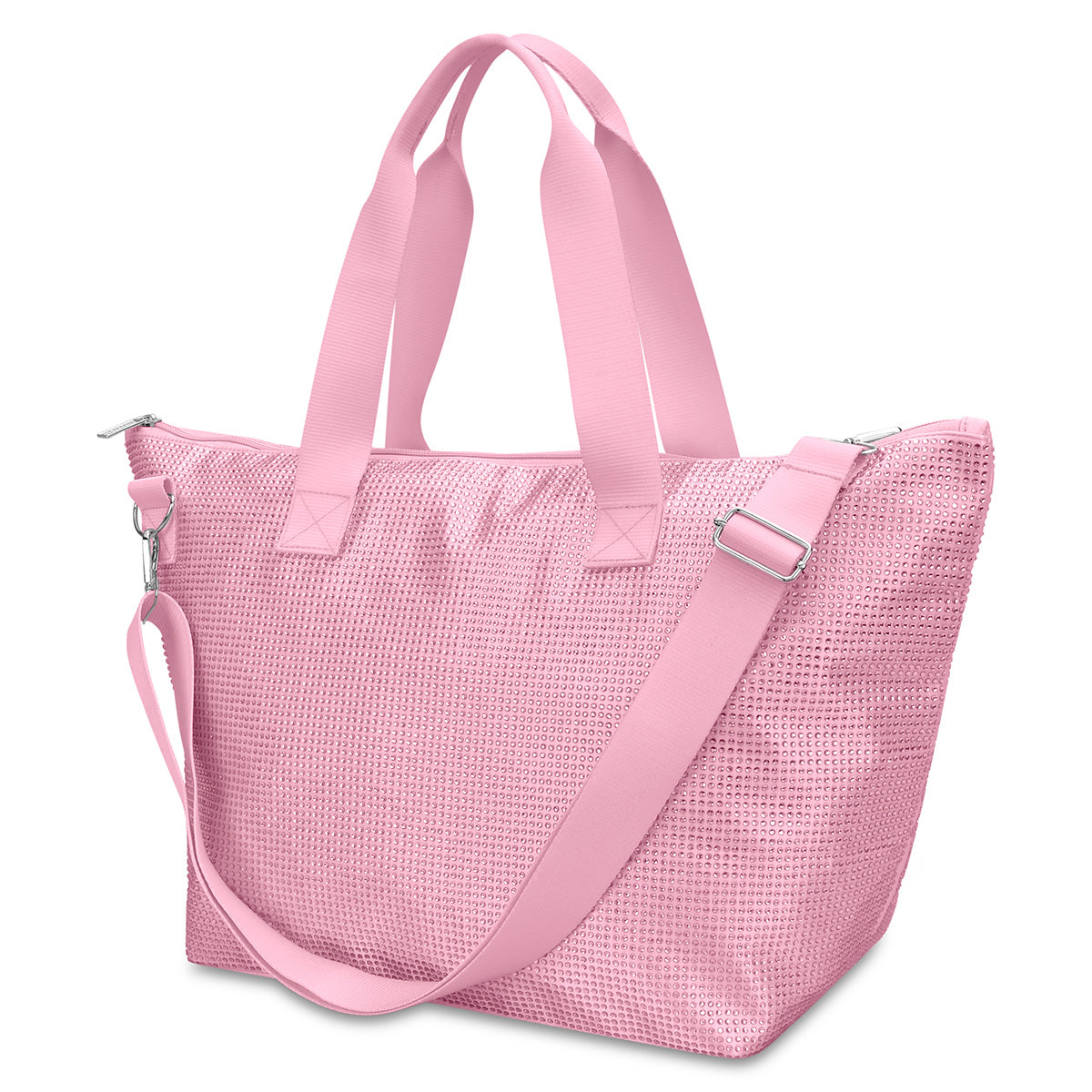 Pink Rhinestone Overnight Bag Cover