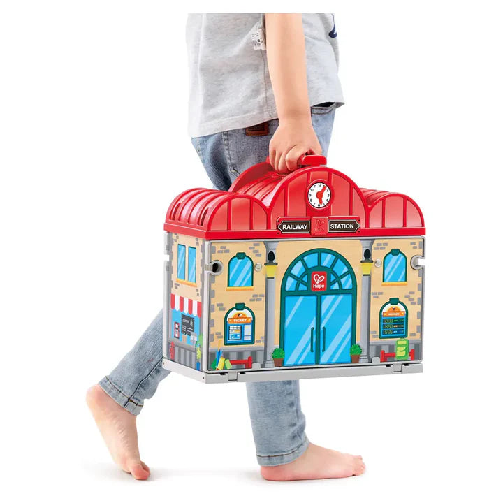 Tomfoolery Toys | Portable Train Station Set
