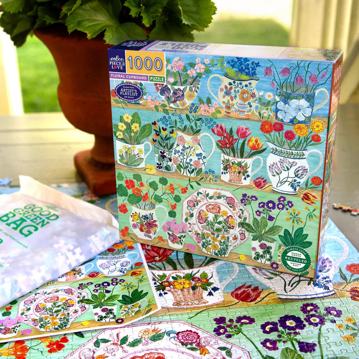 Floral Copboard 1000pc Puzzle Cover