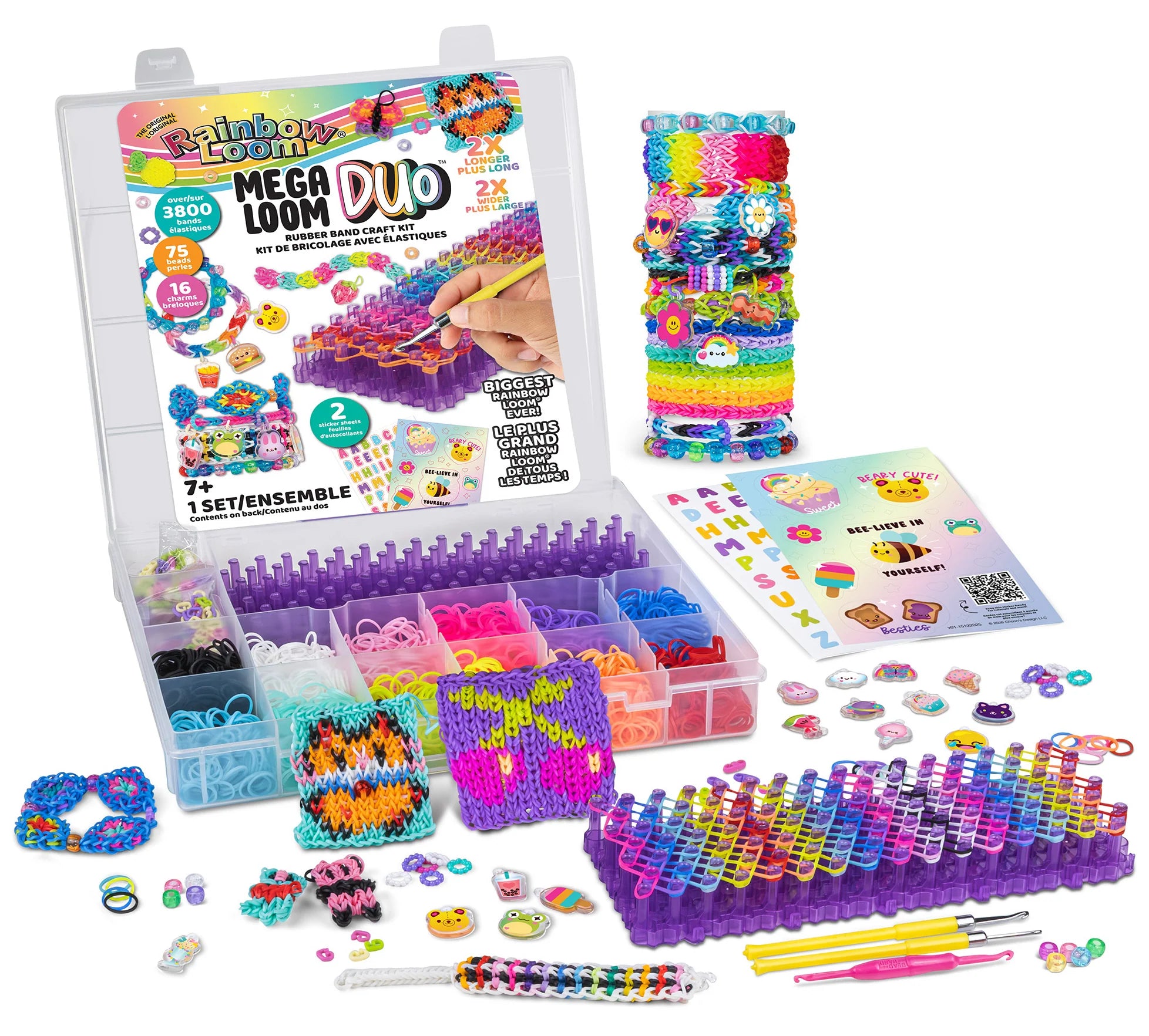 Tomfoolery Toys | Rainbow Loom: Mega Loom Duo