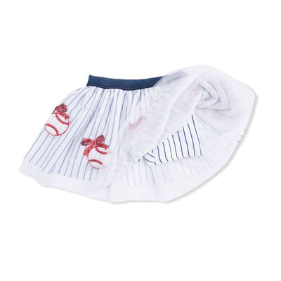 Baseball Stripe Tutu Skirt w/ Bike Shorts Preview #2