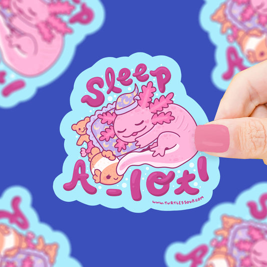 Tomfoolery Toys | Sleep A-lotl Vinyl Sticker