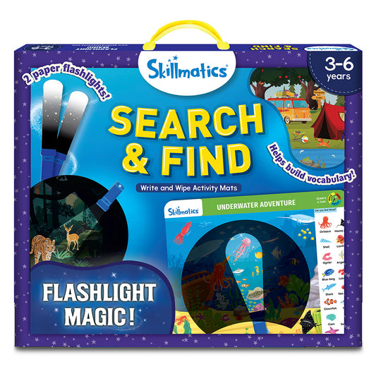 Tomfoolery Toys | Write & Wipe: Search & Find Flashlight Magic