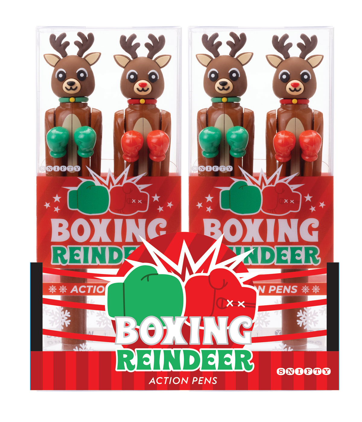 Boxing Reindeer Action Pens Cover