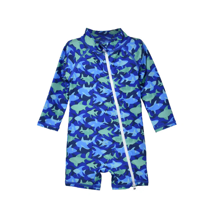 Shark Shortie Surf Swimsuit size 2 Cover