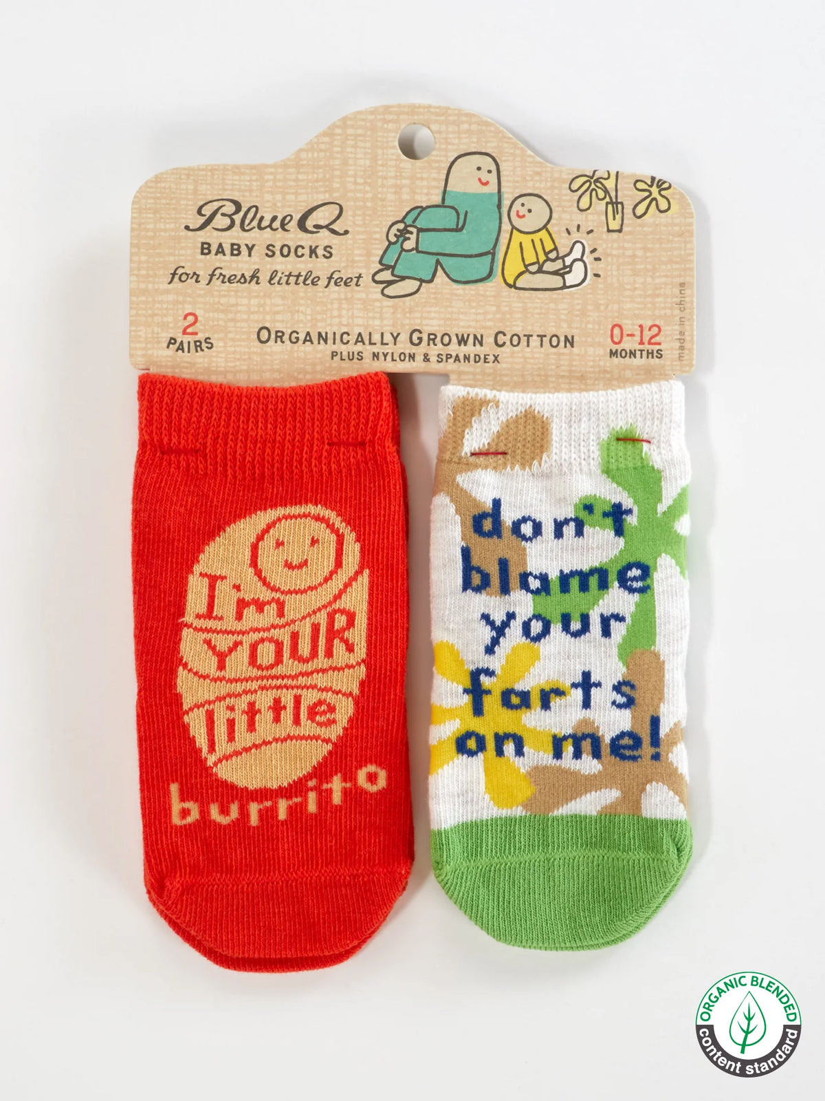 Lil Burrito/Farts Baby Socks Cover