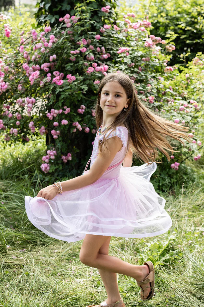 Pink Sequins Twirl Dress, Size 5-6 Cover