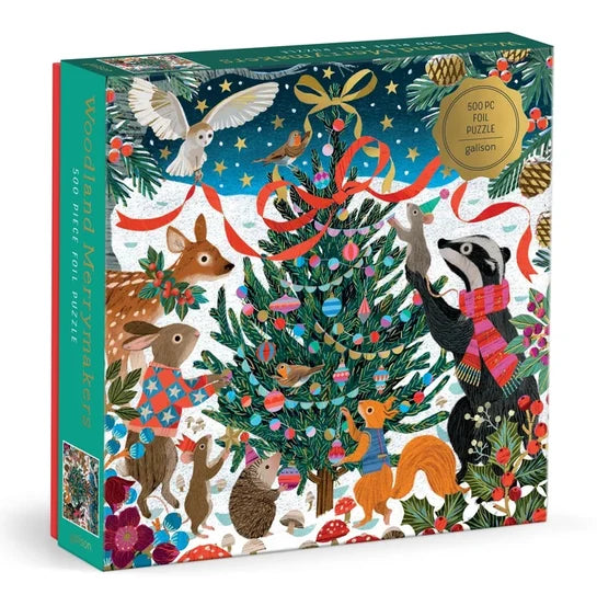 Woodland Merrymakers 500pc Foil Puzzle Cover