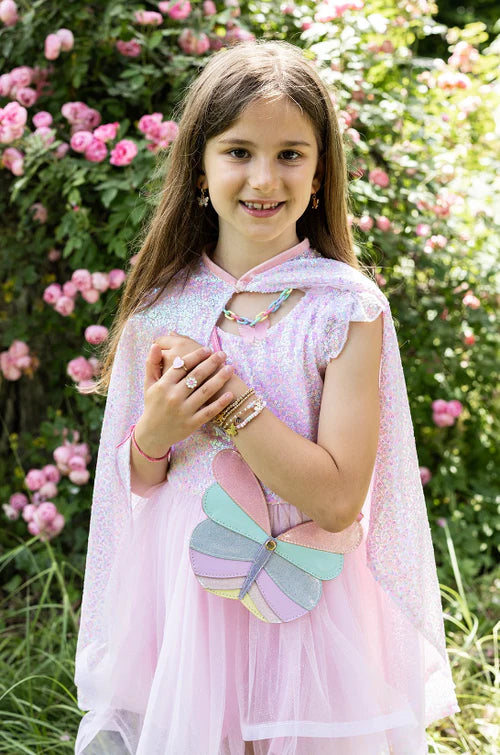 Pink Sequins Twirl Cape, Size 4-6 Preview #2