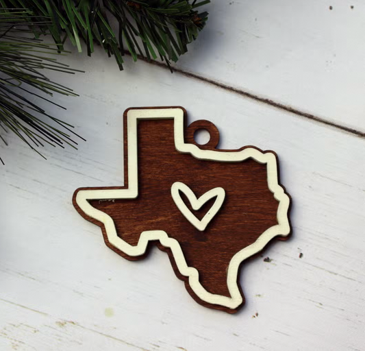 Tomfoolery Toys | Texas Wood Ornament
