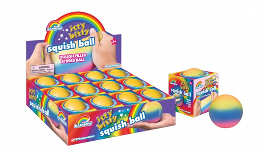 Tomfoolery Toys | Rainbow Squish Ball
