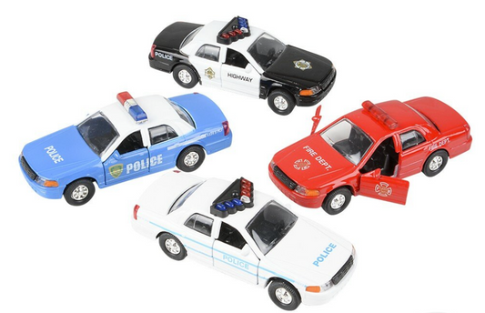 Tomfoolery Toys | Die-Cast Pull Back Patrol Cars
