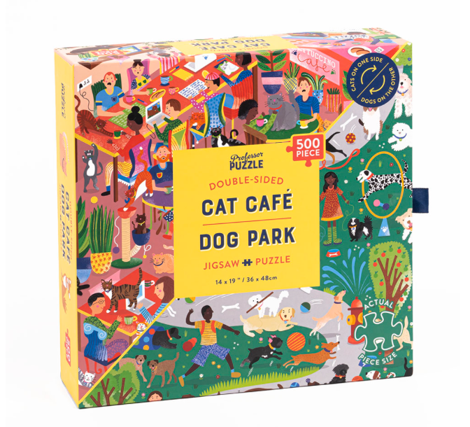 Cat Café & Dog Park Puzzle Cover