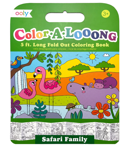 Tomfoolery Toys | Color-A-Looong: Safari Family