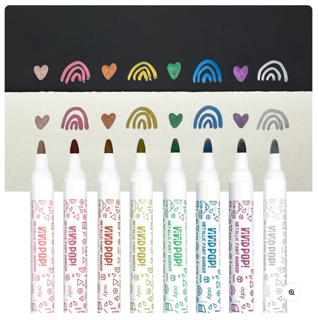 Vivid Pop! Metallic Markers Preview #4