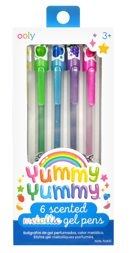 Tomfoolery Toys | Yummy Yummy Scented Gel Pens: Metallic