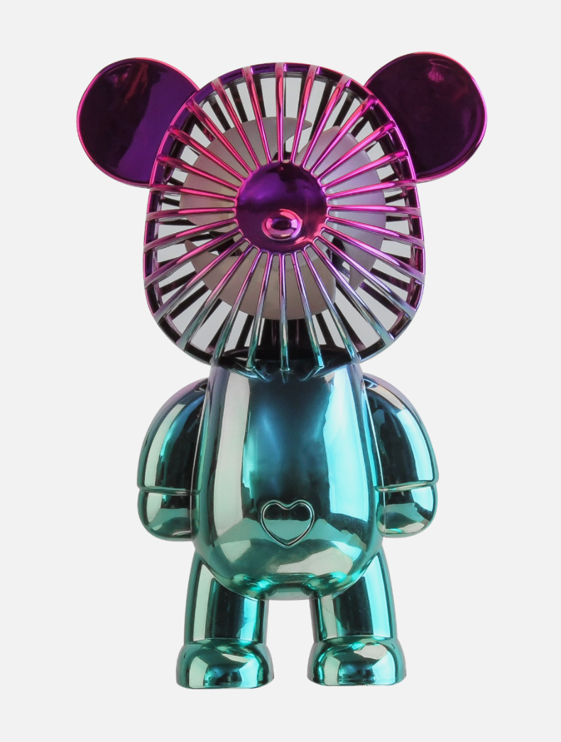 Tomfoolery Toys | Portable Rechargeable Bear Fan