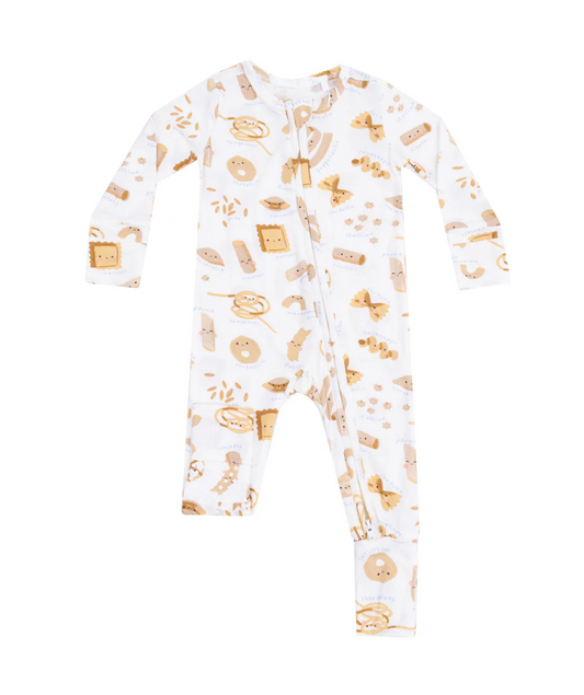 Tomfoolery Toys | Cute Pasta 2-WAY Zipper Romper