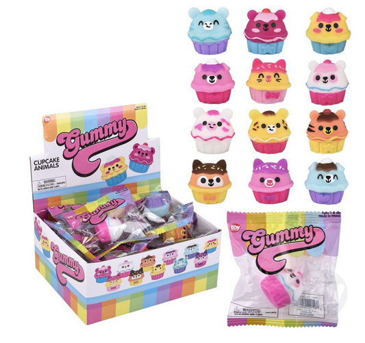 Tomfoolery Toys | Gummy Cupcake Animals