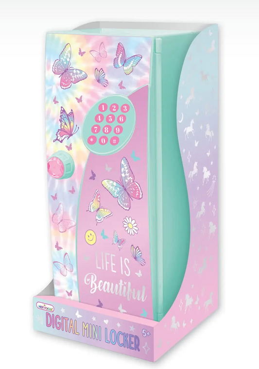 Tomfoolery Toys | Tie Dye Butterfly Digital Mini Locker