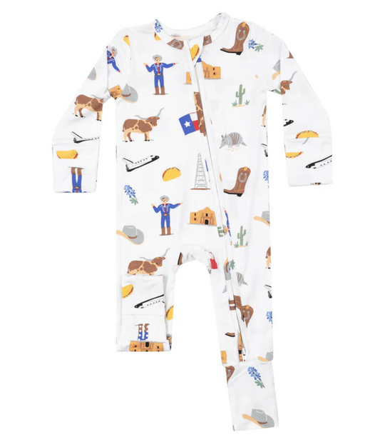 Tomfoolery Toys | Texas 2-Way Zipper Romper