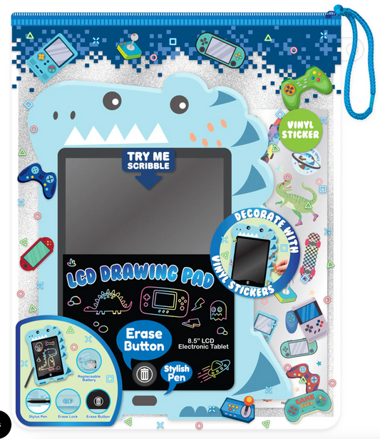 Tomfoolery Toys | Dinosaur LCD Drawing Pad