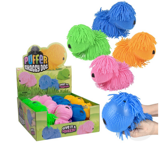 Tomfoolery Toys | Shaggy Puffer Dog