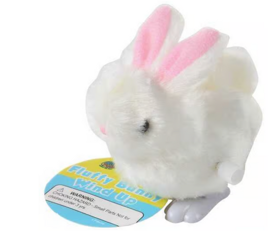 Tomfoolery Toys | Fluffy Bunny Wind-Up