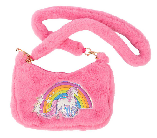 Tomfoolery Toys | Pink Rainbow Cuddle Crossbody