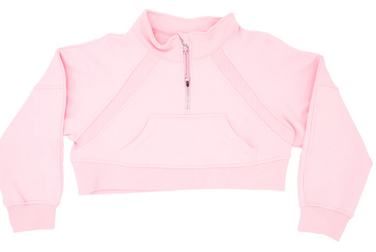 Tomfoolery Toys | Pink Oversized Cropped Sweatshirt