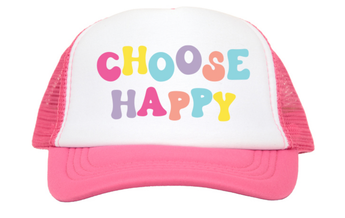 Choose Happy Trucker Hat Cover