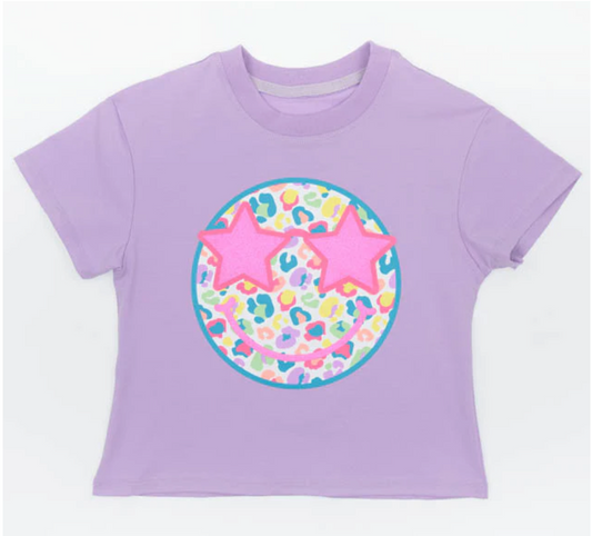 Tomfoolery Toys | Neon Leopard Smiley Tee