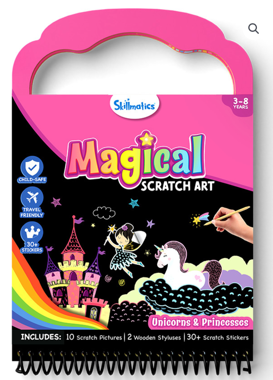 Scratch Art Activity Book: Unicorns & Princesses Cover