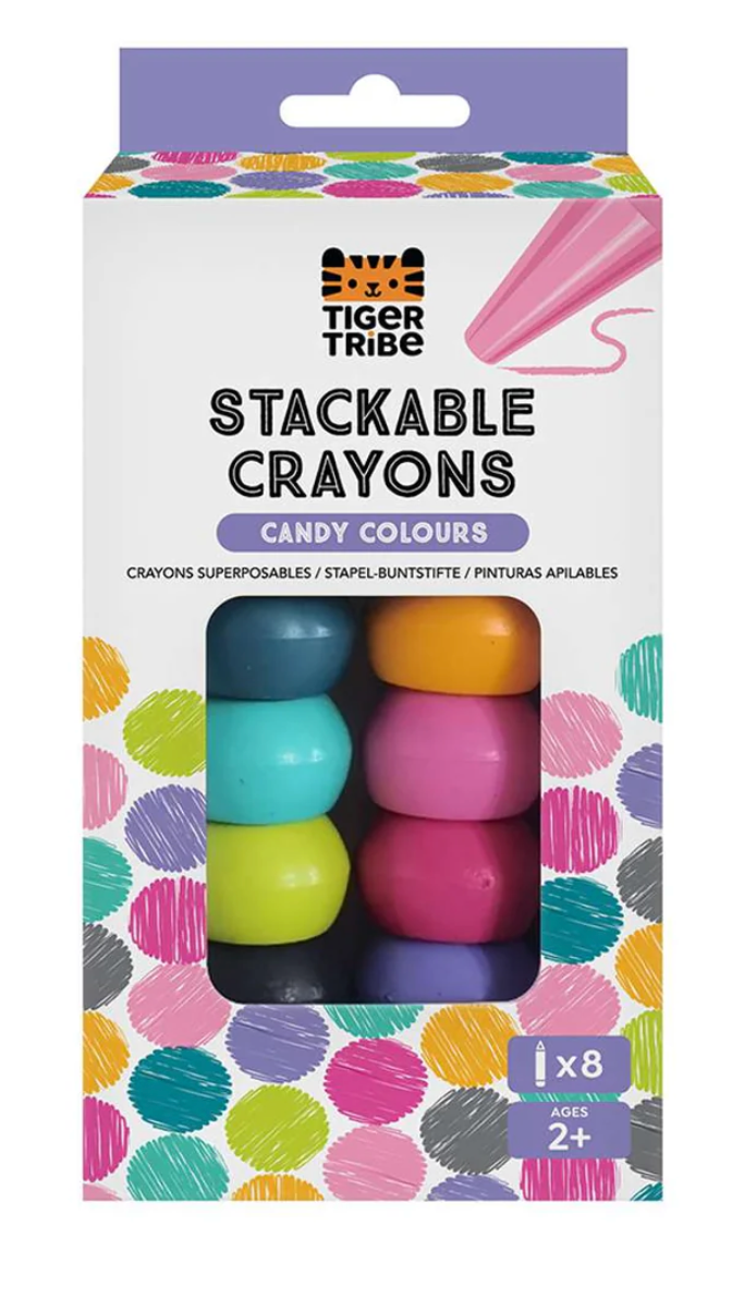 Tomfoolery Toys | Candy Colors Stackable Crayons
