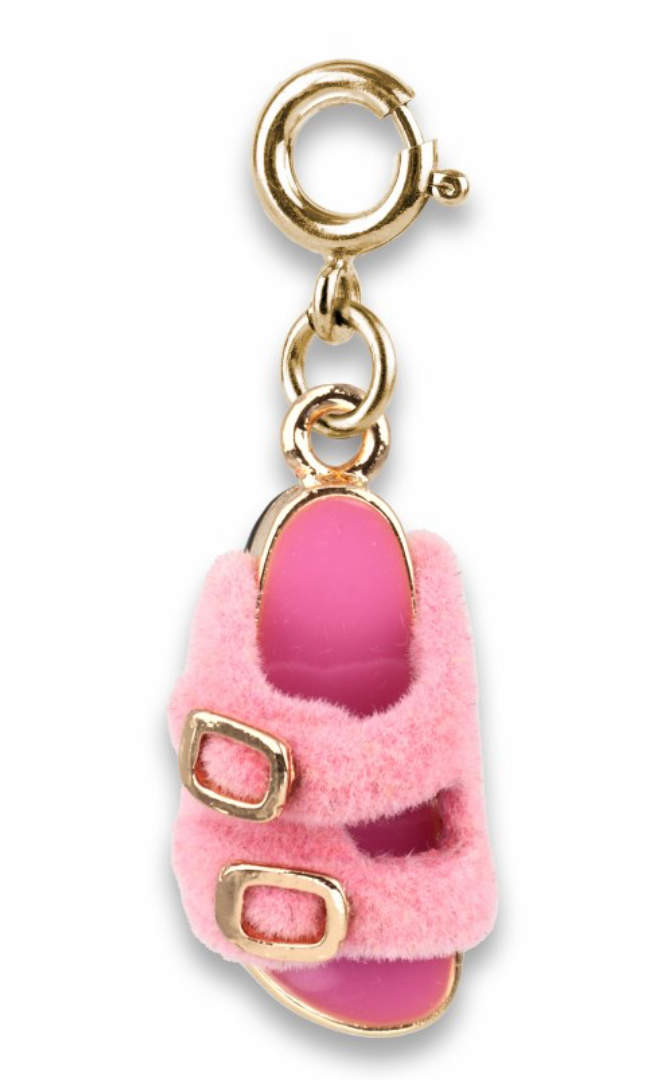 Tomfoolery Toys | Furry Pink Sandal Charm