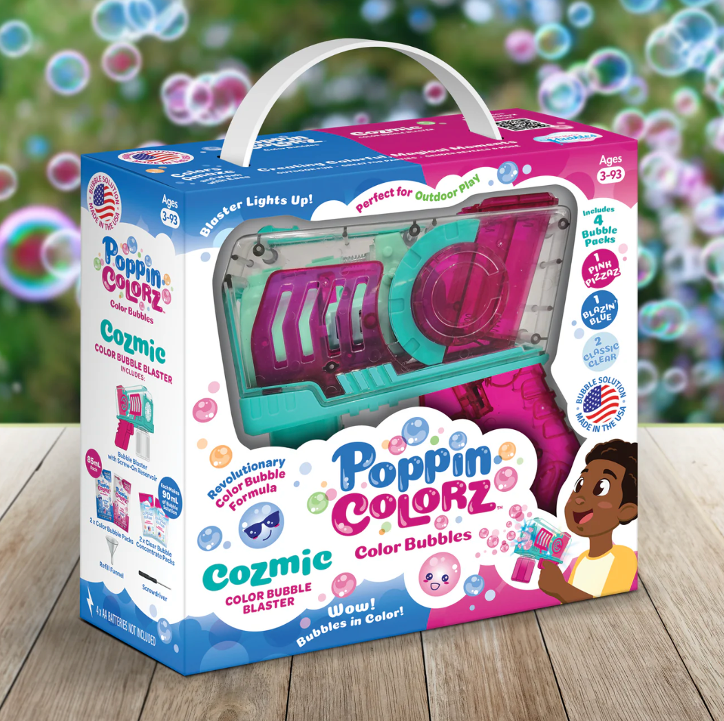 Tomfoolery Toys | Cozmic Color Bubble Blaster