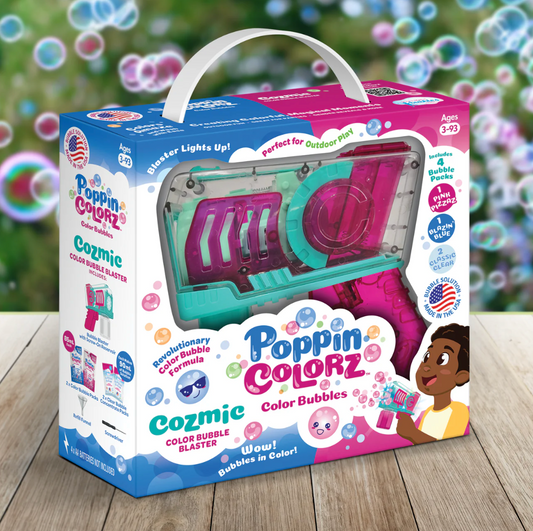 Tomfoolery Toys | Cozmic Color Bubble Blaster