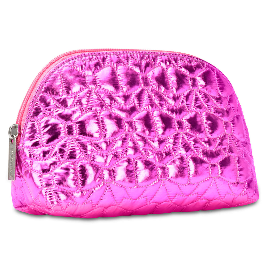 Shining Bows Quilted Oval Cosmetic Bag Preview #2